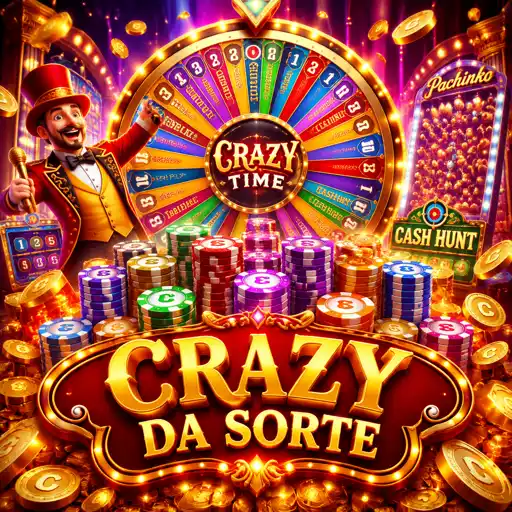 Roda colorida do game show ao vivo Crazy Time durante a transmissão