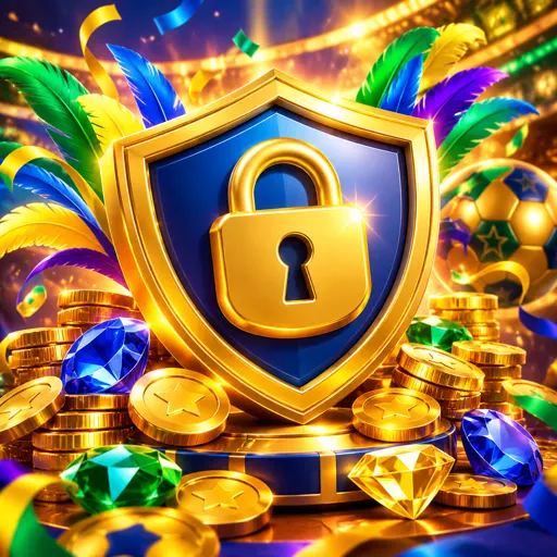 Indicação de conexão segura e verificação de conta no cassino online