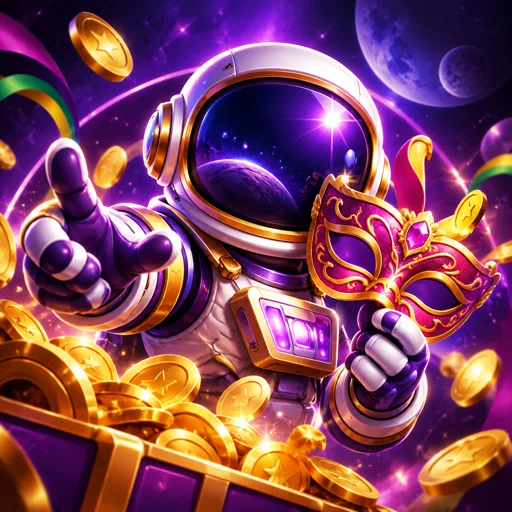 Astronauta subindo com multiplicador crescente em jogo crash alternativo
