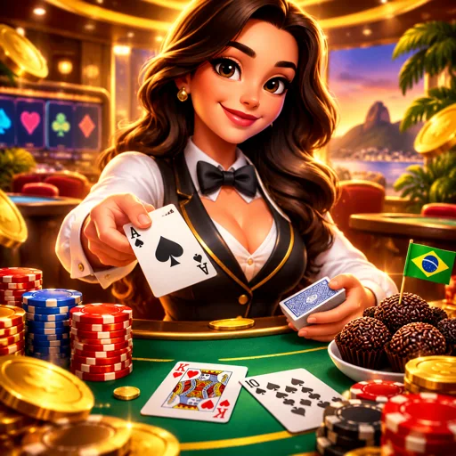 Sequência de decisões de blackjack ilustrada passo a passo em uma mesa verde